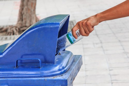 Various types of builders waste materials